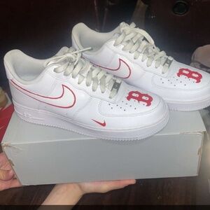 Custom Boston Red Socks Air Force 1